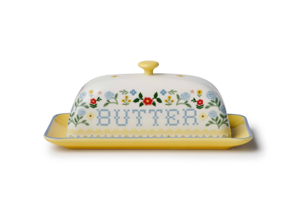 Home Sweet Home Porcelain Butter Dish - Lulu Bella Boutique