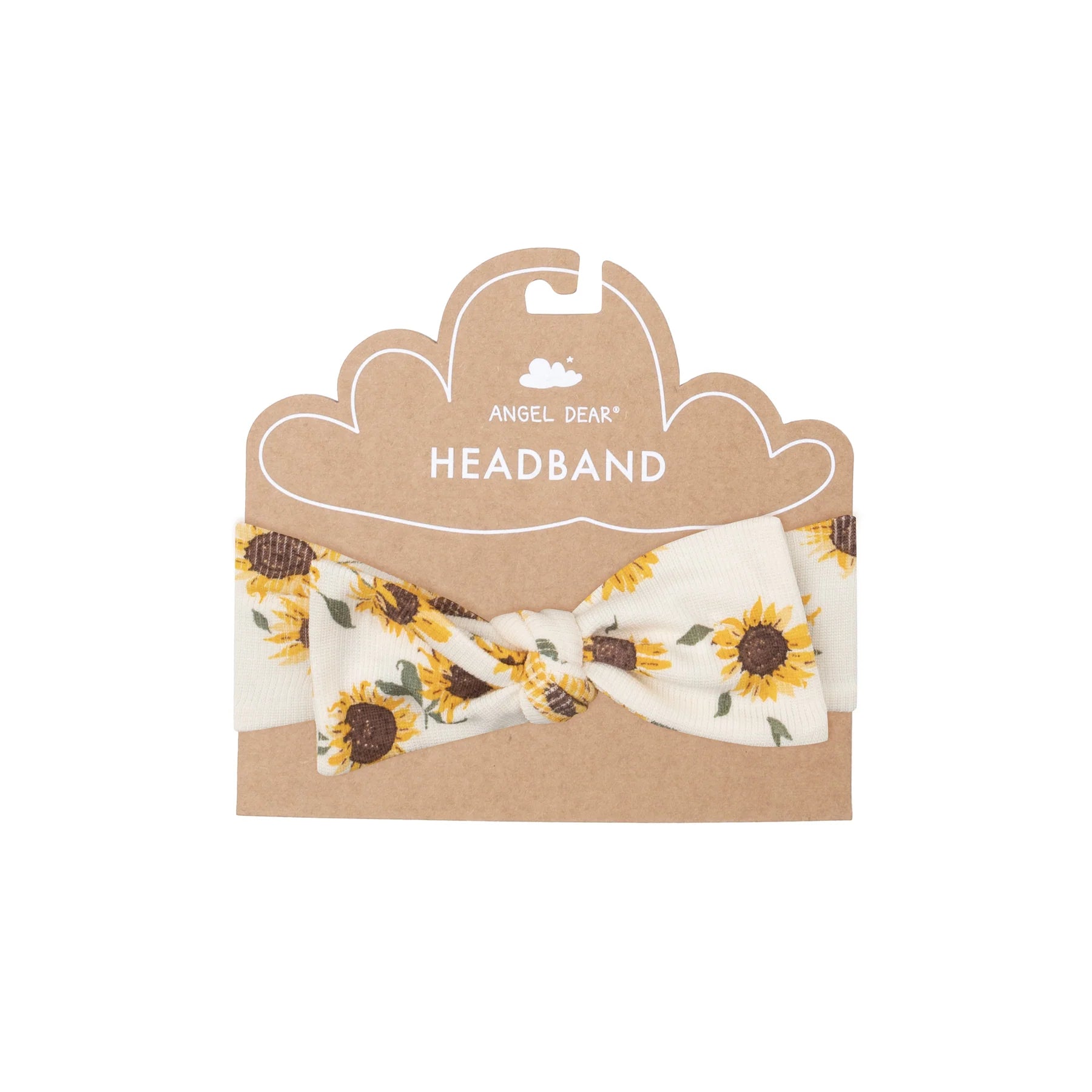 Ribbed Baby Sunflowers Headband 0-12M