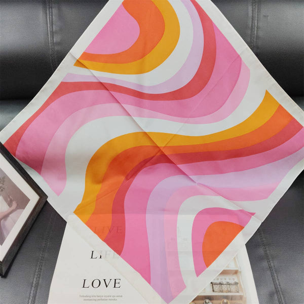 Pink heart cowgirl theme Bandana Square scarf -27.5 inches: Cowgirl - Lulu Bella Boutique