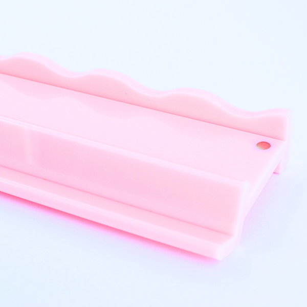 MAHJONG RACK PUSHER ADD ON-MAGNETIC | Premium Acrylic Set(4): Transparent-Wavy-Pink