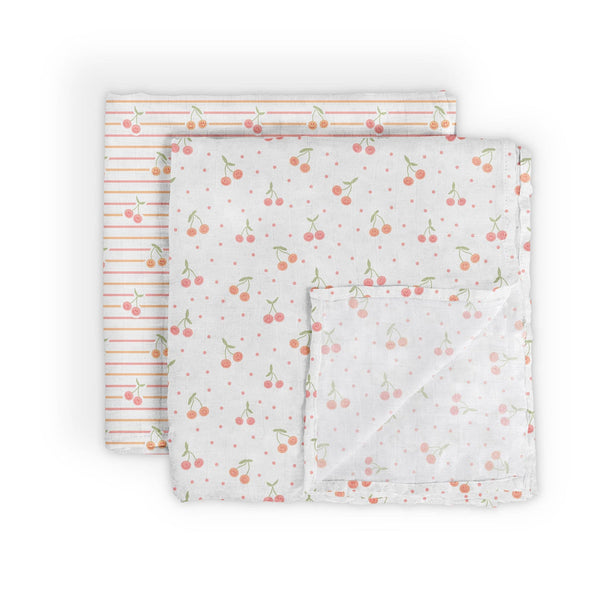 Swaddle Blanket Set Cherry Cute