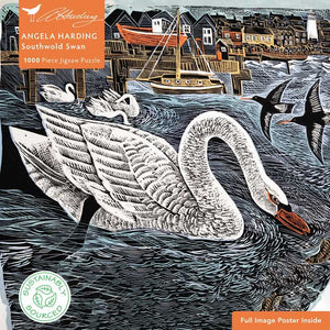 Adult Sustainable Jigsaw Puzzle Angela Harding: Southwold Swan by