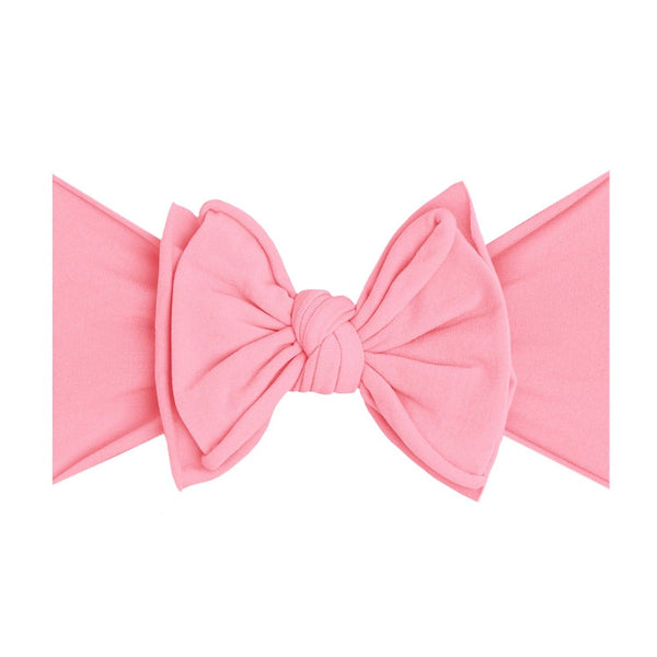 Baby Bling® FAB-BOW-LOUS® soft nylon bow headband: Pink - Lulu Bella Boutique