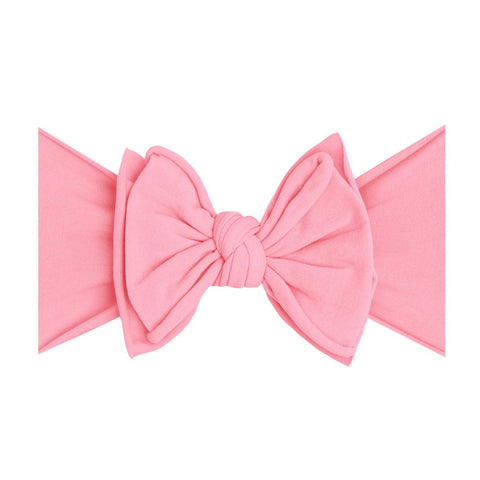 Baby Bling® FAB-BOW-LOUS® soft nylon bow headband: Zinnia pink - Lulu Bella Boutique