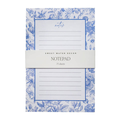 Blue Delft Notepad - Stationery & Office Accessories - Lulu Bella Boutique