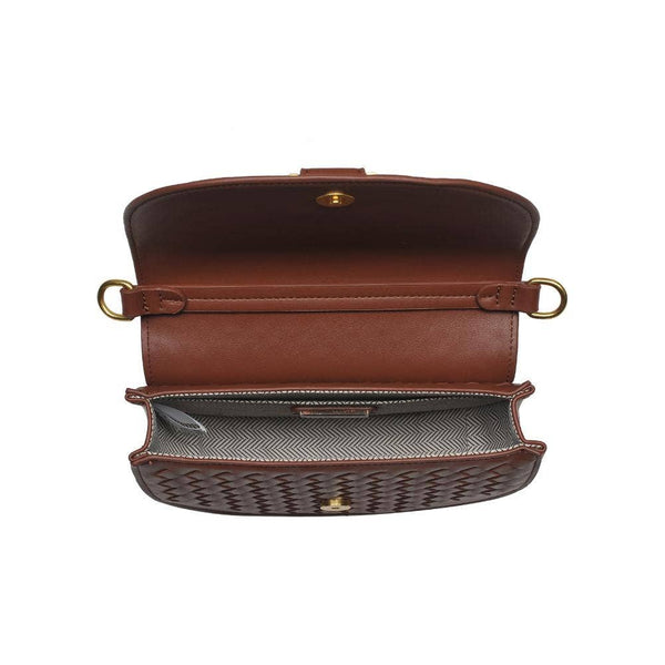 Alise Woven Crossbody: Oatmilk - Lulu Bella Boutique