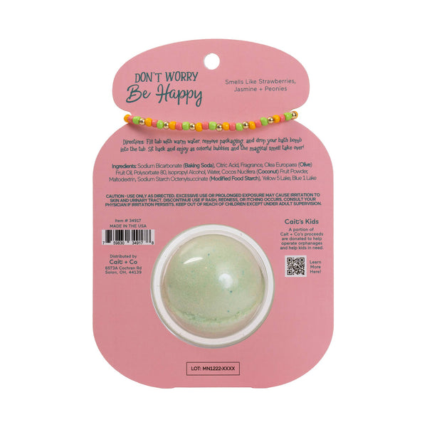 Friendship Bracelet Bath Bomb - Be Happy | Forever Young Collection - Lulu Bella Boutique
