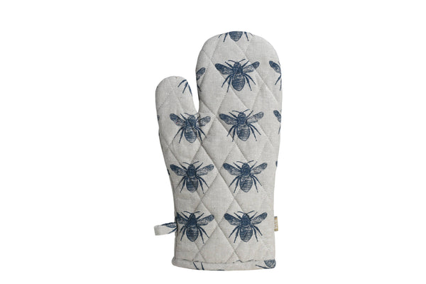 Prussian Blue Honey Bee Oven Glove