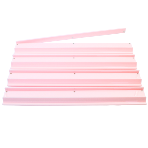 MAHJONG RACKS | Premium Acrylic | 4 Racks + 4 Pushers: Solid Macaron Blue