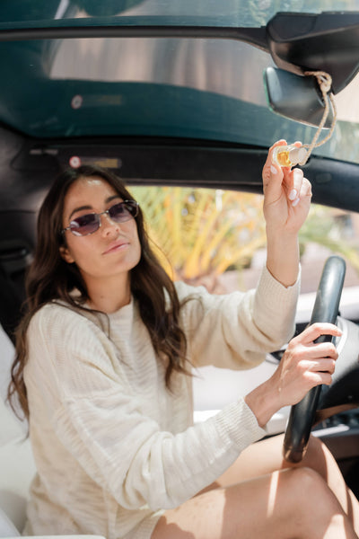 Warm Cashmere Car Diffuser – Vanilla, Amber & Jasmine: Packaged