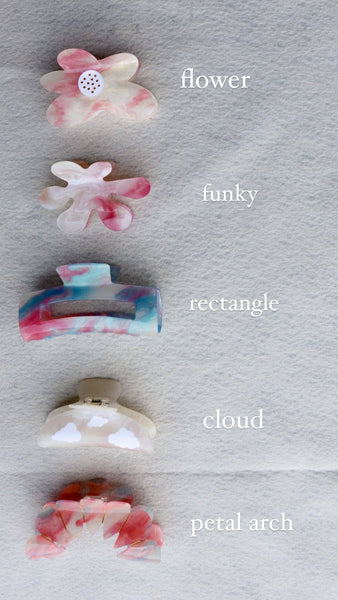 COLOR CHANGING CLAWS: COTTON CANDY FUNKY / SMALL - Lulu Bella Boutique