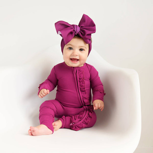 Bamboo Baby Pajama Sleepies Little Baby Ruffle Zip Zara: 2T