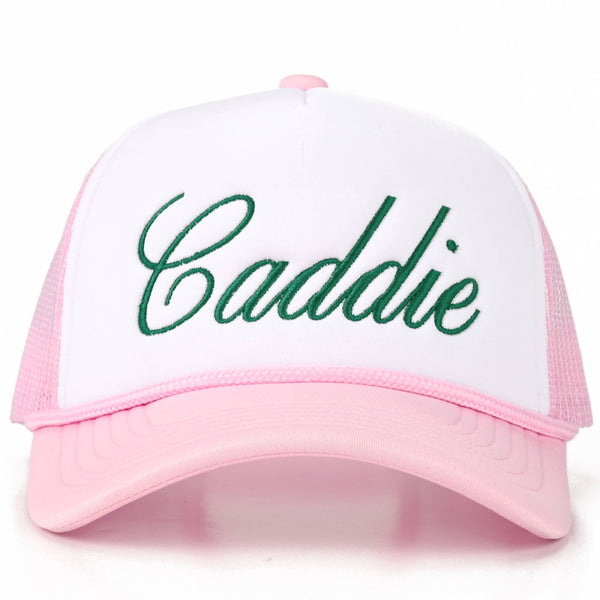 C.C CADDIE Foam Letter on Two Tone Trucker Mesh Back Hat - Lulu Bella Boutique