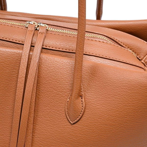 Sadie Satchel: Tan - Lulu Bella Boutique