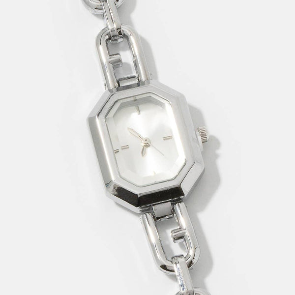 Octagon Case Chain Link Watch: GBK - Lulu Bella Boutique