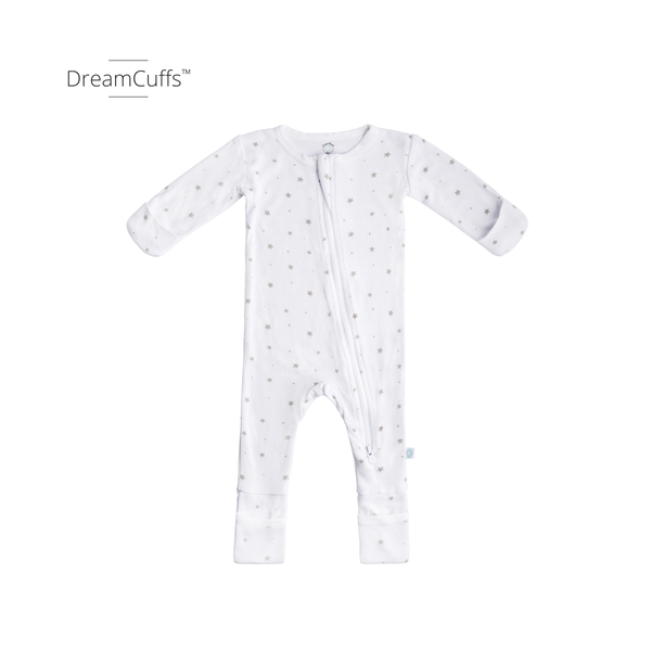 Infant Bamboo Pajamas w/ DreamCuffs™: 3 - 6 Months / Dusty Rose - Lulu Bella Boutique