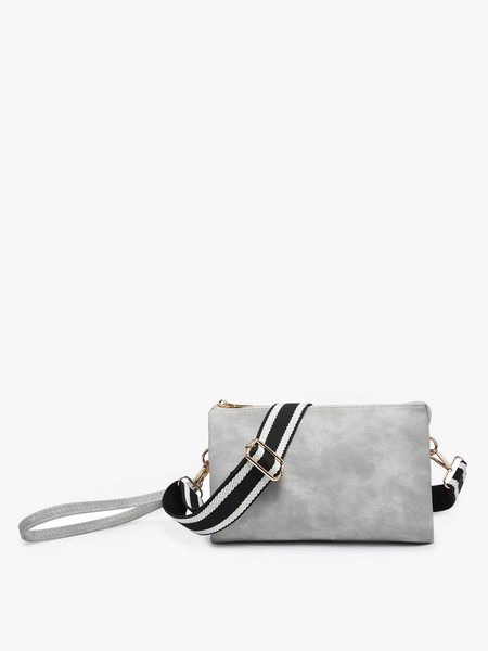 M2056 Izzy Crossbody w/ Guitar Strap: Lt. Grey