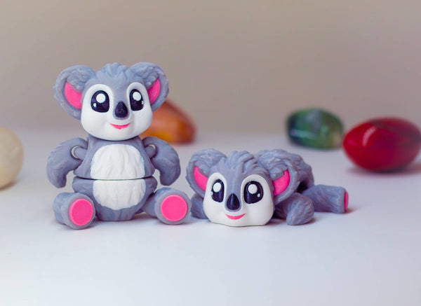 Koala 3D Printed Articulated Fidget Toy: Small - 4" - Lulu Bella Boutique