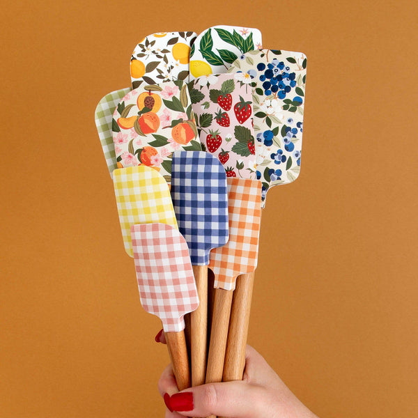 Peach Blossom Silicone Kitchen Spatulas - Set of 2 - Lulu Bella Boutique