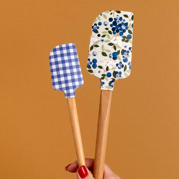 Blueberry Field Silicone Kitchen Spatulas - Set of 2 - Lulu Bella Boutique