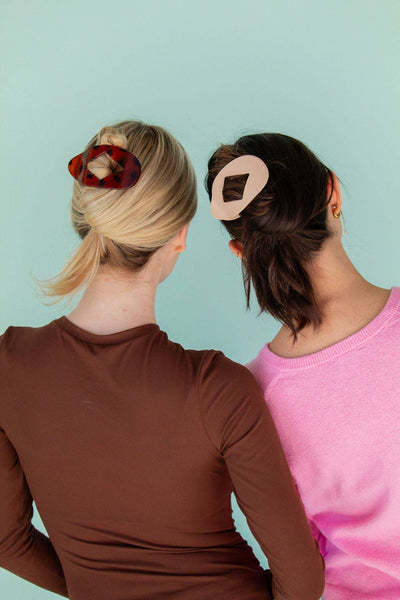 Diamond Cutout Claw Clip: Amber Tortoise - Lulu Bella Boutique