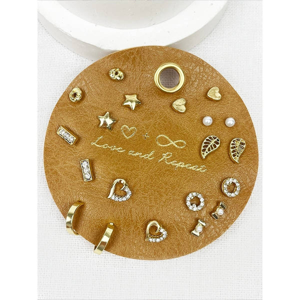 Sweetheart Everyday Earrings: GOLD / ONE(6) - Lulu Bella Boutique