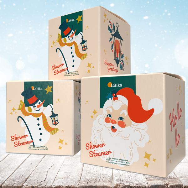 Christmas Shower Steamer Cube - Snow