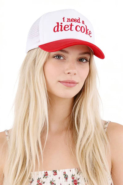 I Need A Diet Coke Two Tone Trucker Mesh Hat