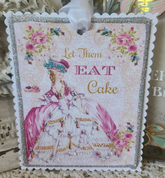 Gift Tag Marie Antoinette Let Them Eat Cake - Lulu Bella Boutique