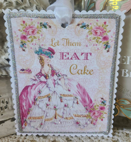 Gift Tag Marie Antoinette Let Them Eat Cake - Lulu Bella Boutique