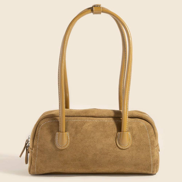 Suede Baguette Hand Bag: KA