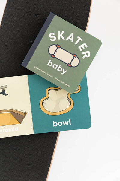 Skater Baby- Board Book - Lulu Bella Boutique