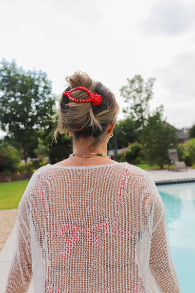 POLKA DOT LAY DOWN 2.0 CLAW: YELLOW - Lulu Bella Boutique