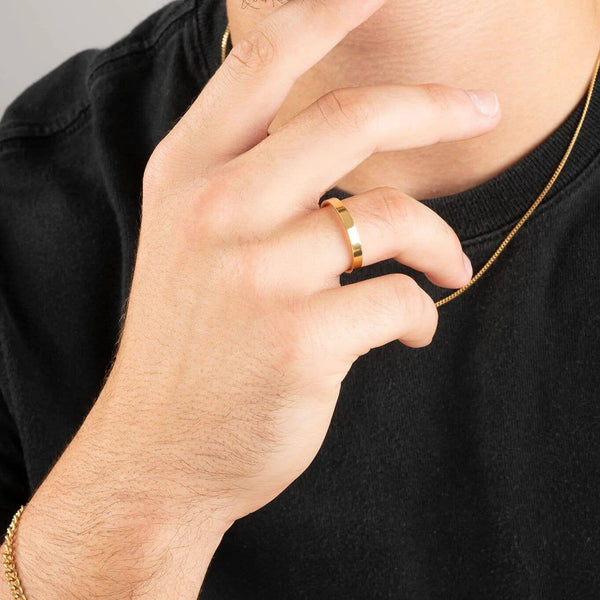 14K Gold Filled Plus™ Flat Blank Ring: 7 / 2mm