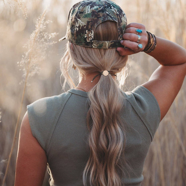 "Adapt" Camouflage with Antler Charm Hair Tie Bracelets: Medium