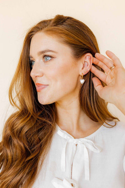 Screwback Stud Earrings - Sadie - Gold