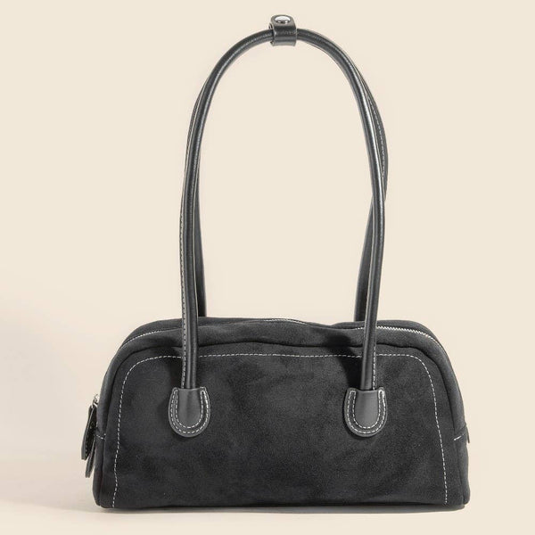 Suede Baguette Hand Bag: KA