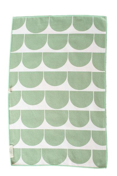 Manhattan Double- Sided: Washcloth / Green