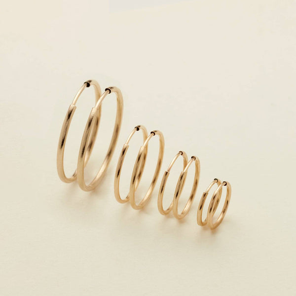 Live In Hoop Earrings: Gold Filled / 16mm