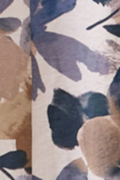 SMOCK NECK & WAIST RUFFLE MAXI FRONT SLIT DRESS: PURPLE BLUE