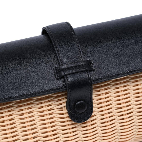 Benjamin Crossbody: Natural Black - Lulu Bella Boutique