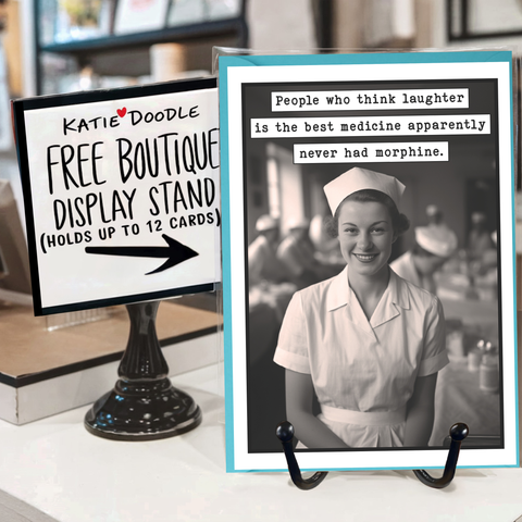 Funny Get Well Cards and Display Stand |  Nurse Gifts - Lulu Bella Boutique
