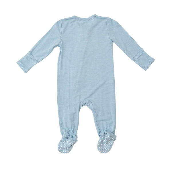 2 Way Zipper Footie- Dream Blue