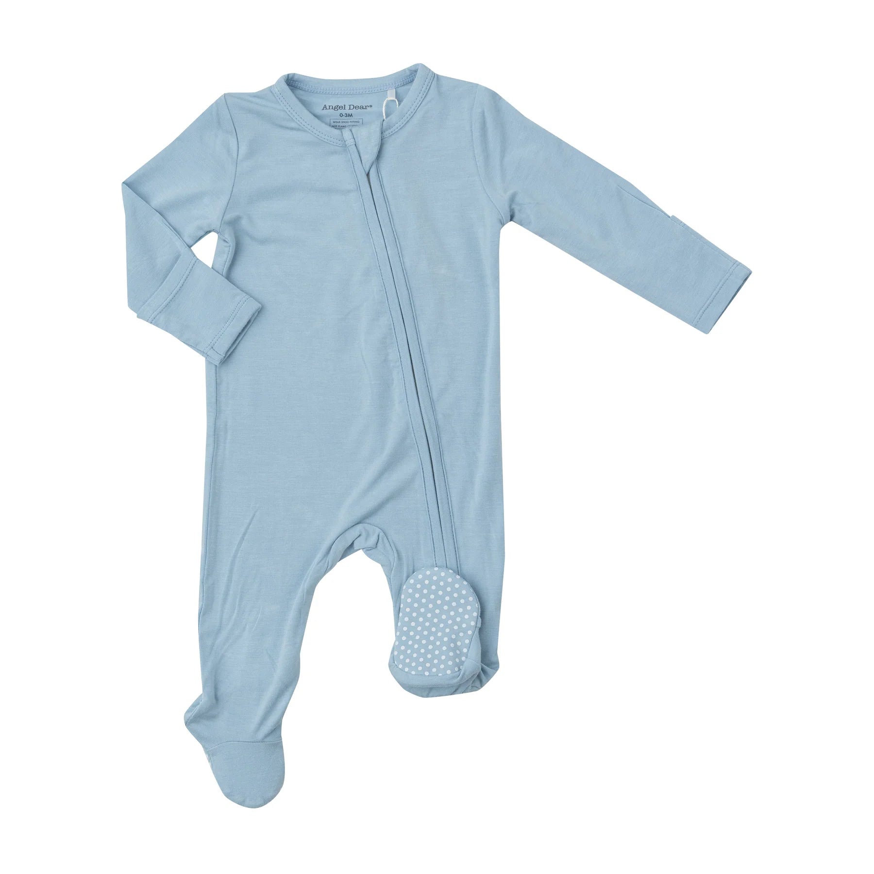 2 Way Zipper Footie- Dream Blue