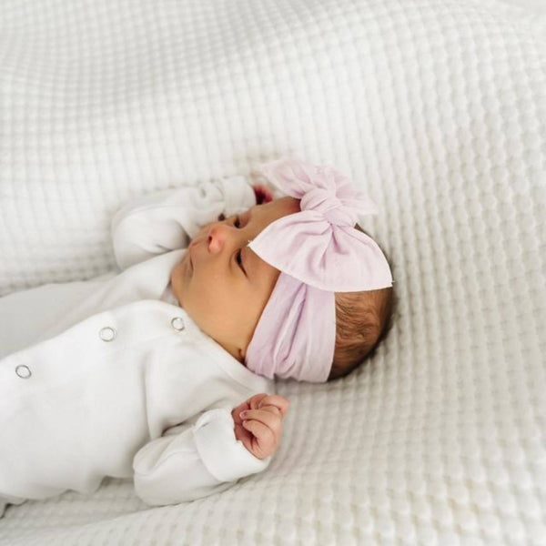 Baby Bling® The Original Knot soft nylon headband: Cranberry - Lulu Bella Boutique
