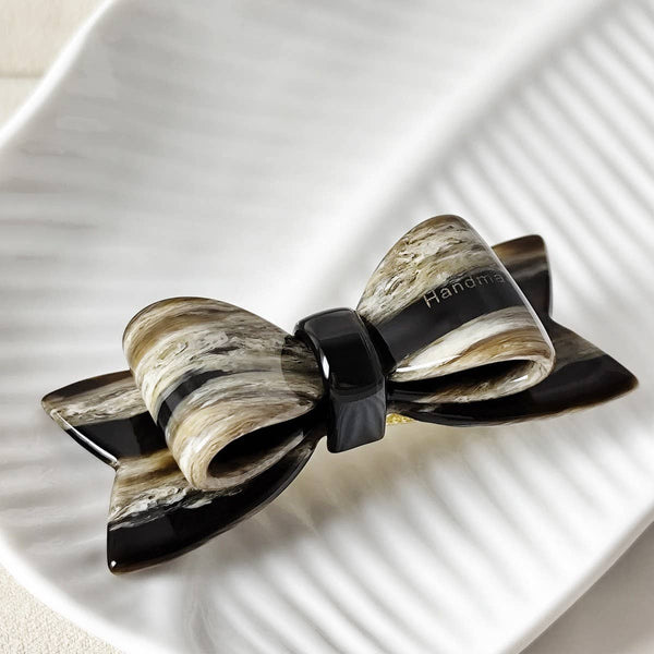 Sweet Bow Acetate Hair Clip – Double-Layer Side_CWAHA07201: Red / (OS) 1 - Lulu Bella Boutique