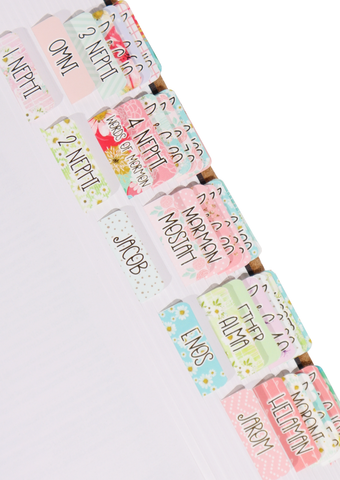Book of Mormon Bloom With Grace Gold Foiled Tabs - Lulu Bella Boutique