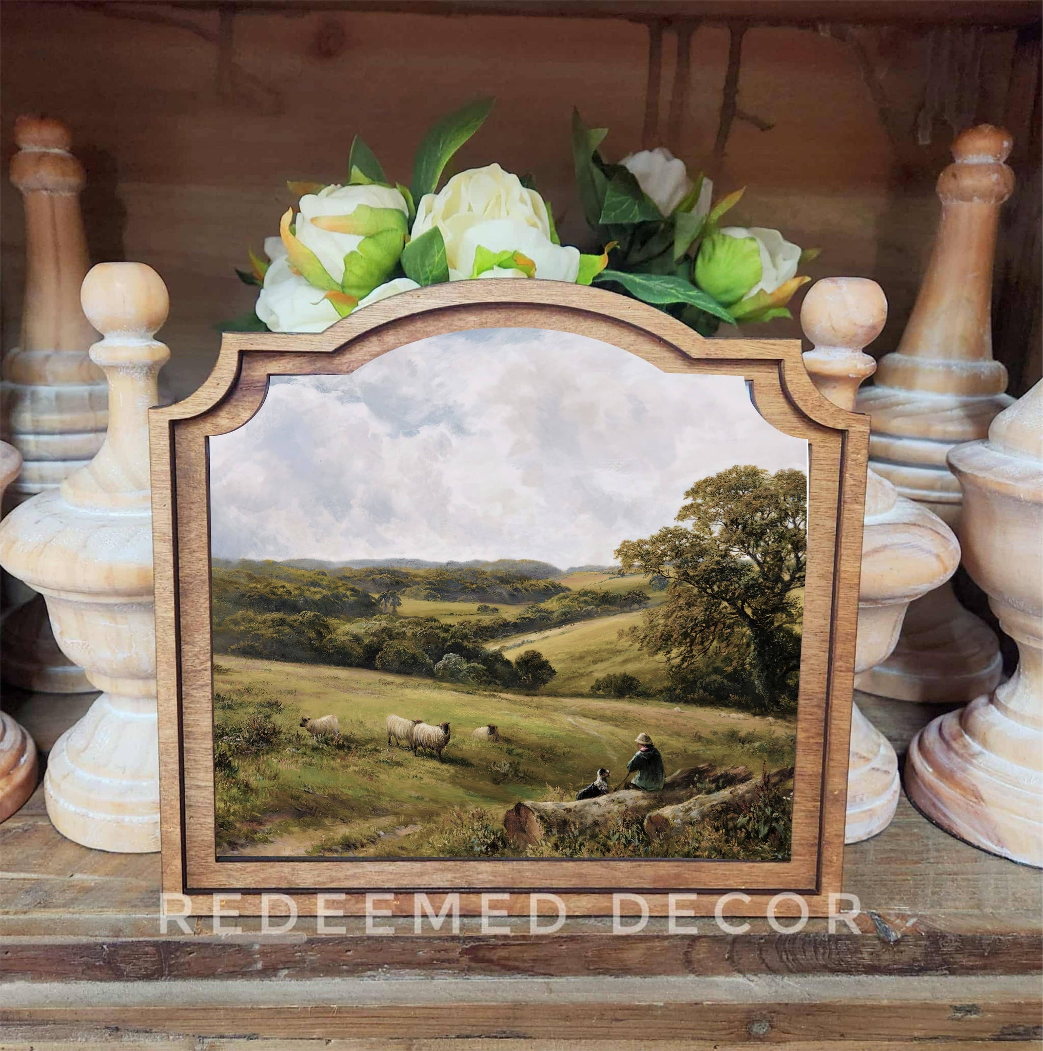 Provincial Sheep Framed Art - Lulu Bella Boutique