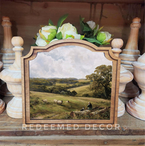 Provincial Sheep Framed Art - Lulu Bella Boutique