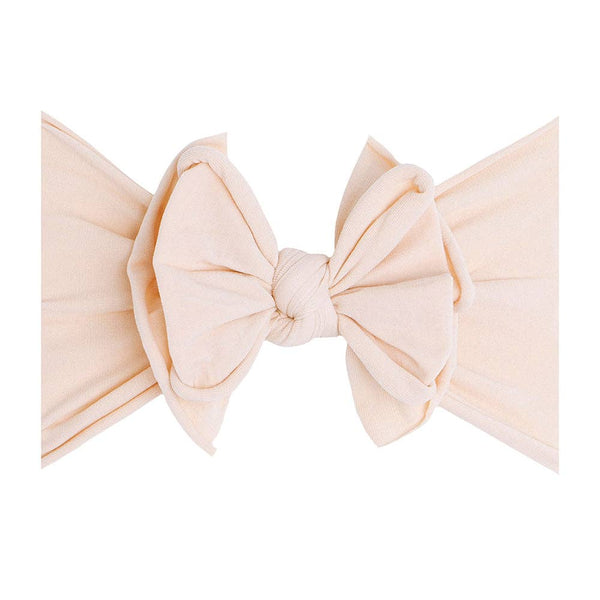 Baby Bling® FAB-BOW-LOUS® soft nylon bow headband: Rose quartz - Lulu Bella Boutique